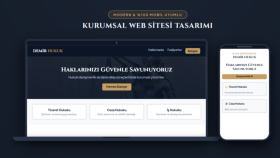 markanız için mobil uyumlu kurumsal web sitesi tasarlarım