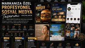 markanıza özel sosyal medya tasarımları hazırlarım