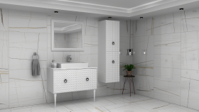 3D Country Banyo Dolabı Çizim ve Tasarımı