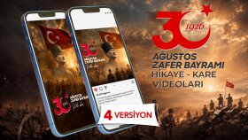 30 AĞUSTOS HİKAYE - KARE VİDEOLARI (4 VERSİYON)