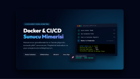 projeleriniz için Docker ve CI/CD altyapısı kurarım