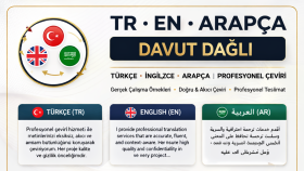 profesyonel olarak Türkçe-İngilizce-Arapça çeviri yapıyorum