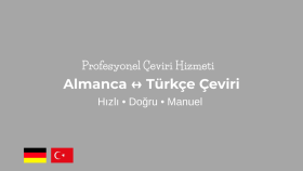 Türkçe Almanca metinleri profesyonelce çeviririm