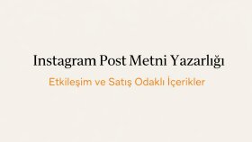 Instagram için etkili post metinleri yazıyorum