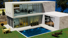 3D Modern Ev Tasarımı