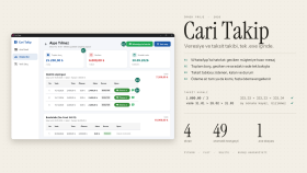 Cari Takip: veresiye ve taksit takip programı
