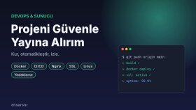 docker ve ci/cd ile projenizi sunucuya güvenle yayına alırım