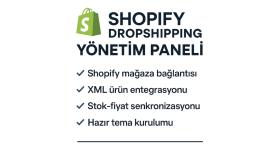 Shopify mağazanızla entegre çalışan paneller yapabilirim