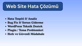 wordpress ve web sitenizdeki tüm teknik hataları onarırım