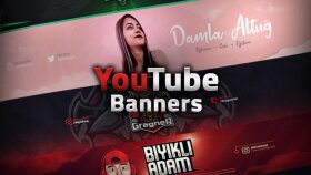 sizin için en iyi youtube banner tasarımı yapabilirim