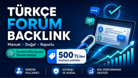 web siteniz için Türkçe forum backlink çalışması yapabilirim