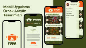 FODO Food Club Mobil App Örnek Arayüz