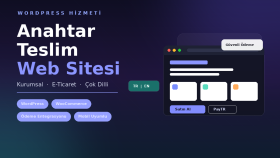 işletmenize özel WordPress web sitesi hazırlarım