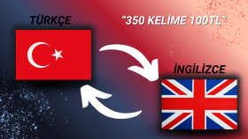  Türkçe - İngilizce çeviri yapıyorum