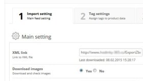 size xml import modülü kurarım