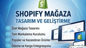 Shopify ile profesyonel e-ticaret mağazası oluşturabilirim