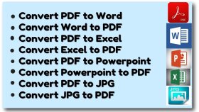 JPG veya PDF dosyalarınız diğer formatlara çeviririm