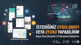 istediğiniz uygulama ve oyunu geliştirebilirim