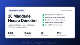 Google ve Meta reklam hesabınızı denetlerim