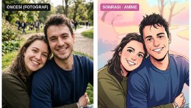 Çift Portresi – Fotoğraftan Anime Tarzı Çizim
