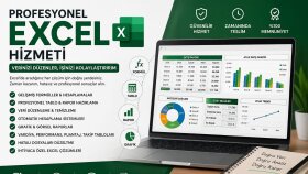 excell | formül, tablo, veri düzenleme i̇şlerini yaparım