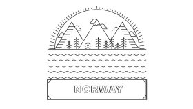 Norveç Minimal İllustrasyon