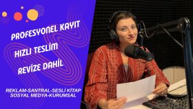 reklam seslendirmesi ve tanıtım seslendirmesi yapıyorum