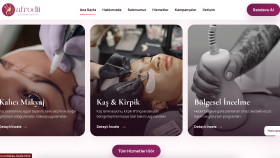 Güzellik salonlarına özel web site | Afrodit Güzellik Salonu
