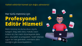 her türlü metninizi düzenlerim