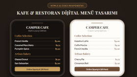 Kafe ve Restoranlar İçin Mobil Uyumlu Dijital QR Menü