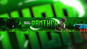Panther PUBG Temalı YouTube Banner