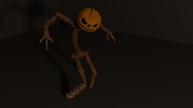 Jack-o'-lantern 3d sculpt çalışması