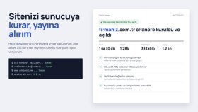 sitenizi sunucuya kurar, alan adı ve SSL ile yayına alırım