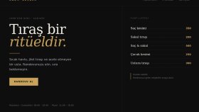 Kuaför & Berber için Web Sitesi - Örnek Çalışma