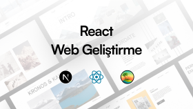 React ile modern ve responsive web arayüzü geliştiririm