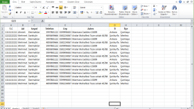 excel'deki verilerinizi toplu olarak aktarabilirim