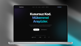 PixelPerfect - Modern Dark Mode Web Arayüzü