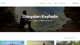 Turizm şirketi için website
