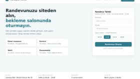 Klinik & Muayenehane Web Sitesi - Örnek Çalışma