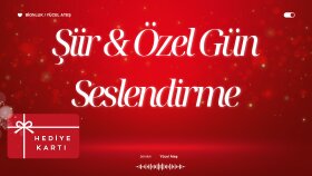şiir ve metinlerinizi müzikli ve karekodlu kartla sunarım