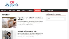 Anneysek.Com için anne/bebek/hamile sağlığı içerikli metin