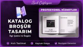 ürünleriniz için profesyonel katalog ve broşür tasarlarım