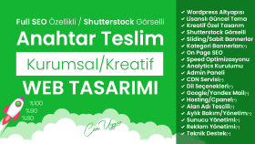 anahtar teslim kurumsal, Full SEO kreatif web sitesi yaparım