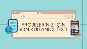 web&mobil projeler için son kullanıcı testi yaparım