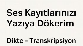ses kayıtlarınızı hatasız şekilde yazarım