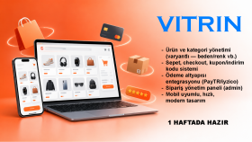 markanıza özel e-ticaret sitesi / uygulaması kuruyorum