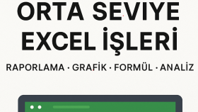 Excel ile ilgili tüm işlerinizi, raporlarınızı hazırlarım