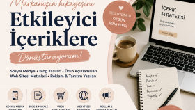 markanız ve ürünleriniz için yaratıcı metinler üretebilirim