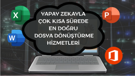 Excel, word programı dosyalarını yapay zekayla dönüştürürüm