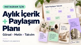 Instagram için aylık içerik ve paylaşım planı hazırlarım